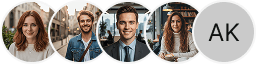 Molteplici avatar di profili di investitori nel blocco di recensioni di trading su Stella Fondivo